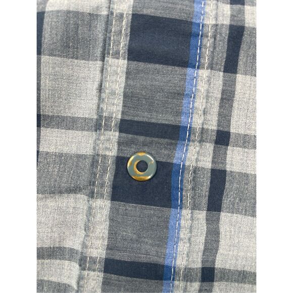 The North Face Plaid Button Down Shirt Men XL Blue Grey‎ Lightweight Outdoor - Picture 3 of 10